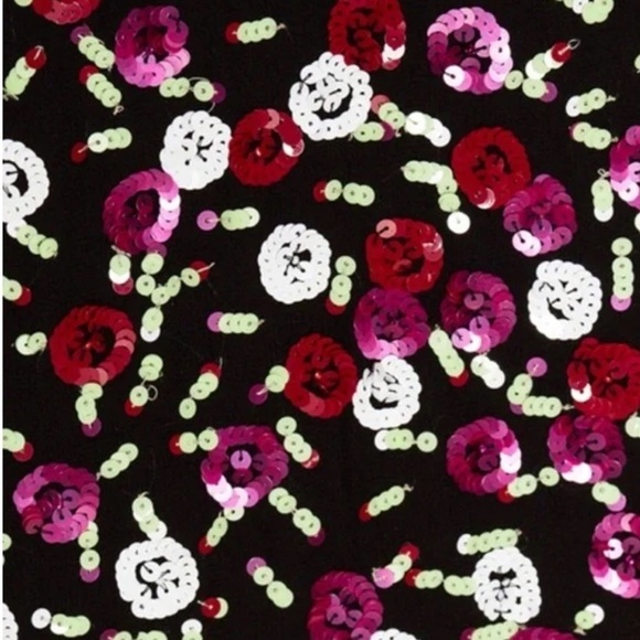 LPA x Revolve Black Beaded Sequin Floral Maxi Wrap Gown Small NWT - Picture 9 of 15